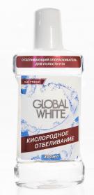 Global White Отбеливающий ополаскиватель с перборатом 300 мл. фото