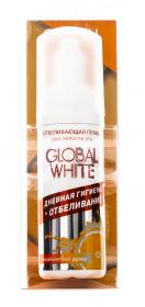Global White Отбеливающая пенка для полости рта, со вкусом апельсиновый фреш  50 мл. фото