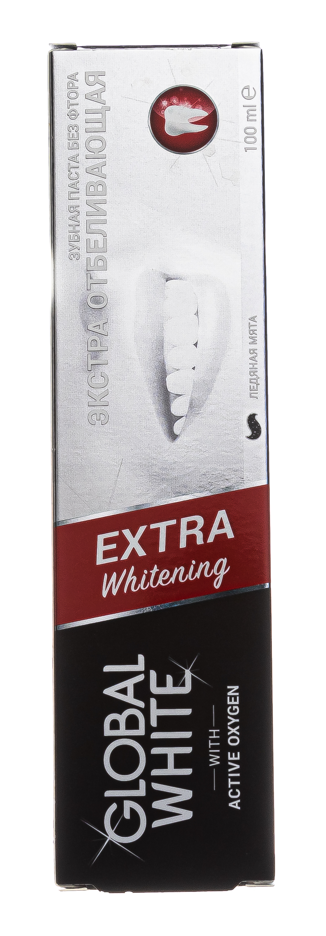 Глобал Уайт Зубная паста Экстра отбеливание, активный кислород 100 мл (Global White, Подготовка эмали) фото 4