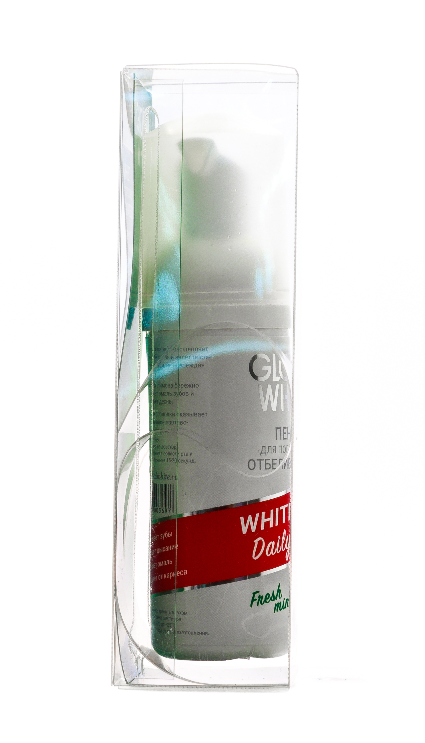 Глобал Уайт Отбеливающая пенка для полости рта, со вкусом свежая мята 50 мл (Global White, Поддержание результата) фото 3