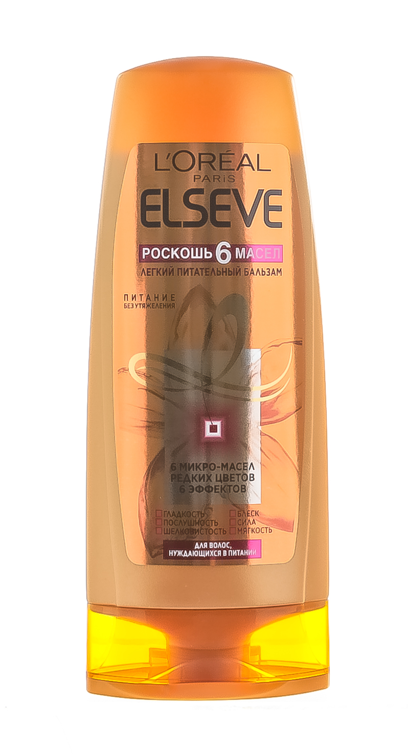 Лореаль Париж Бальзам-ополаскиватель для волос Роскошь 6 масел, 200 мл (L'oreal Paris, Elseve) фото 1