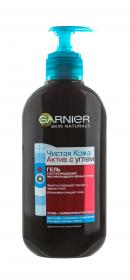 Garnier Ультраочищающий гель с активированным углем, для жирной кожи, 200 мл. фото