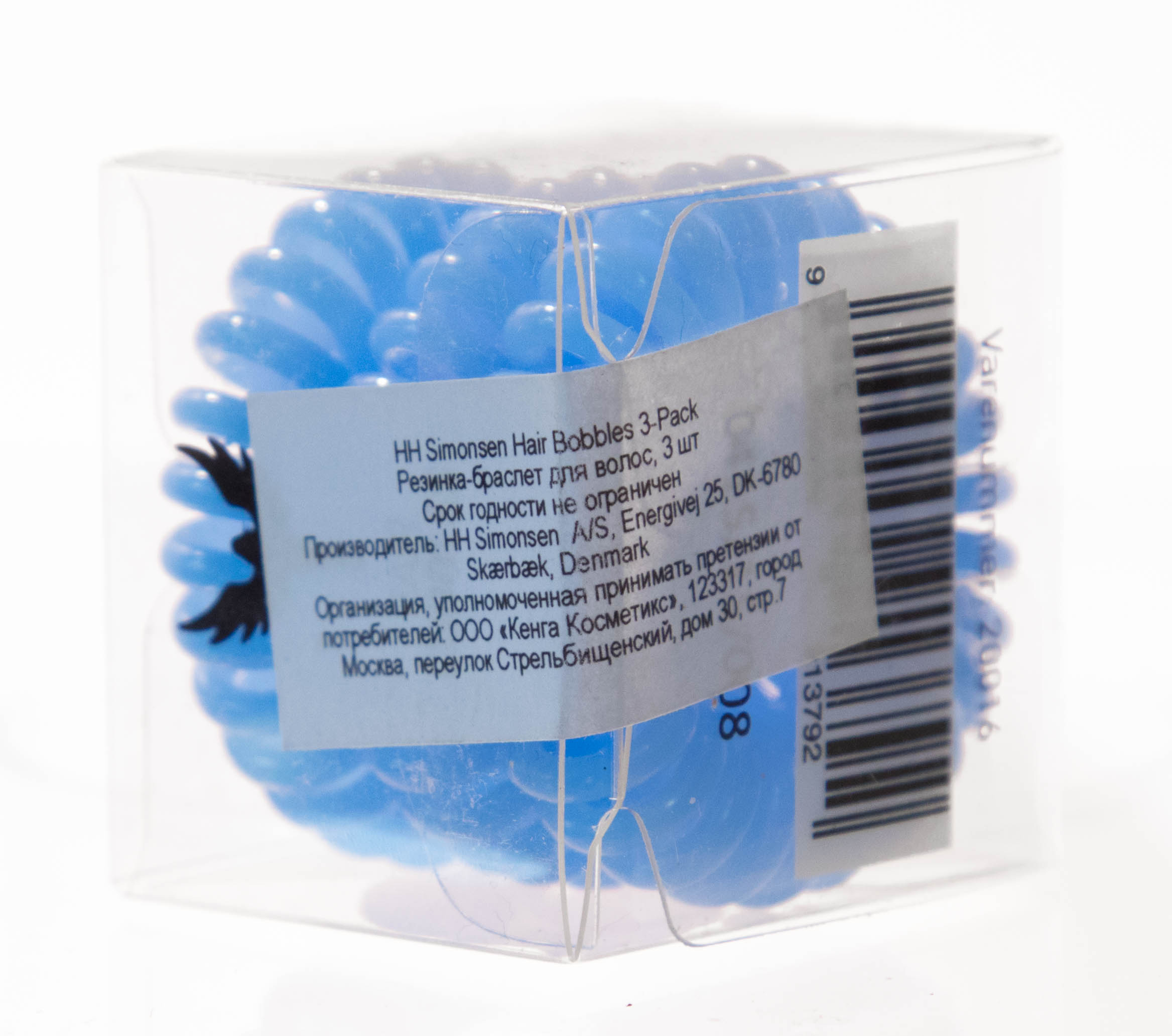 Хэйр Баблс Резинка для волос Hair Bobbles Голубая, 3 шт. (Hair Bobbles, Hair Bobbles) фото 1