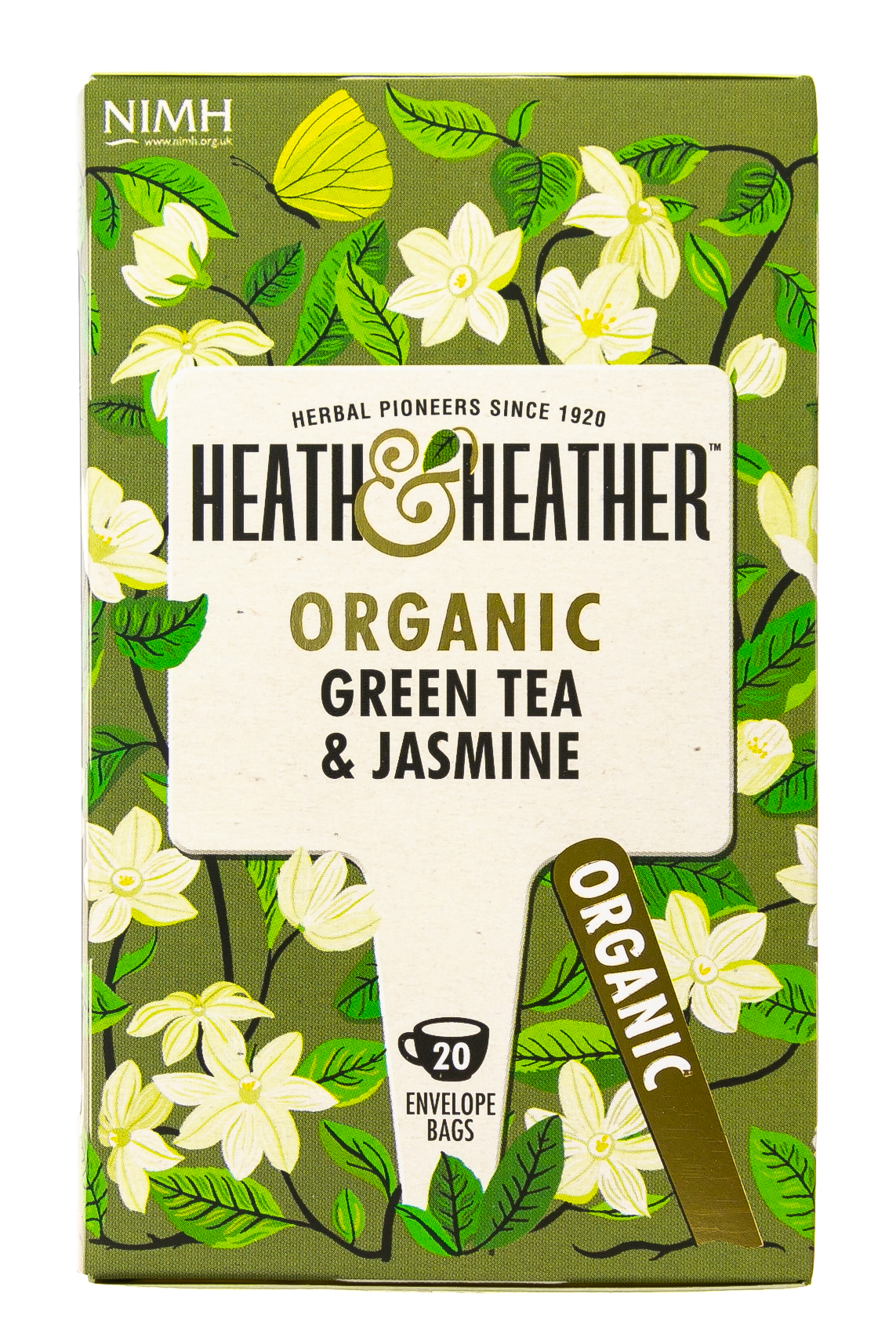 Хиз энд Хизер Зеленый с жасмином Органик (20 пак. в инд.упак.) (Heath & Heather, Green Tea) Хиз энд Хизер Зеленый с жасмином Органик (20 пак. в инд.упак.) (Heath & Heather, Green Tea) фото 1