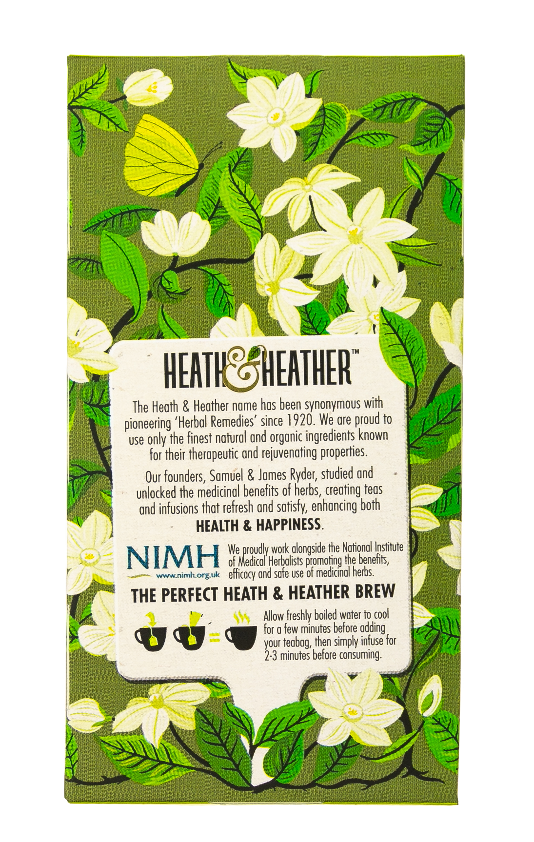 Хиз энд Хизер Зеленый с жасмином Органик (20 пак. в инд.упак.) (Heath & Heather, Green Tea) Хиз энд Хизер Зеленый с жасмином Органик (20 пак. в инд.упак.) (Heath & Heather, Green Tea) фото 4
