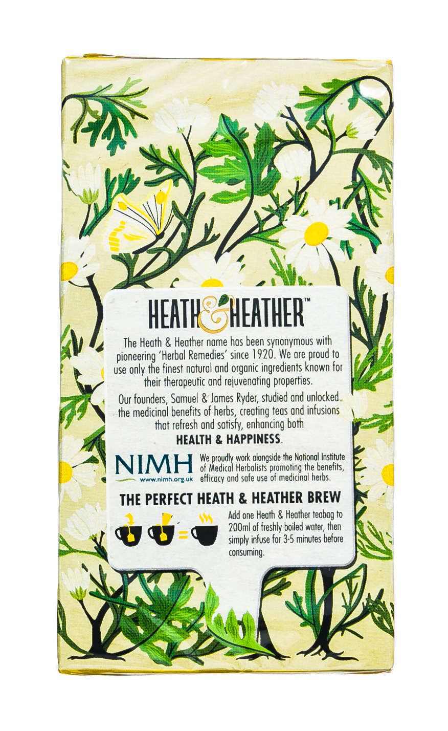 Хиз энд Хизер Напиток травяной Ромашка Органик 20 пак. в инд.упак. (Heath & Heather, Organics) фото 5