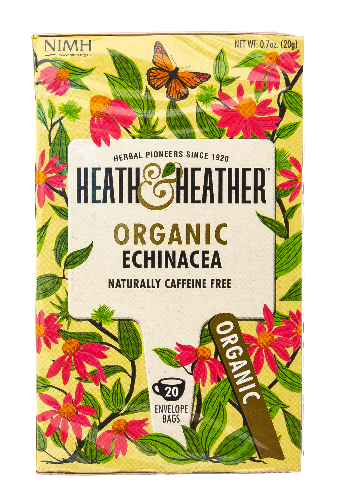 Хиз энд Хизер Напиток травяной Эхинацея  Органик  20 пак. (Heath & Heather, Organics) Хиз энд Хизер Напиток травяной Эхинацея  Органик  20 пак. (Heath & Heather, Organics) фото 1