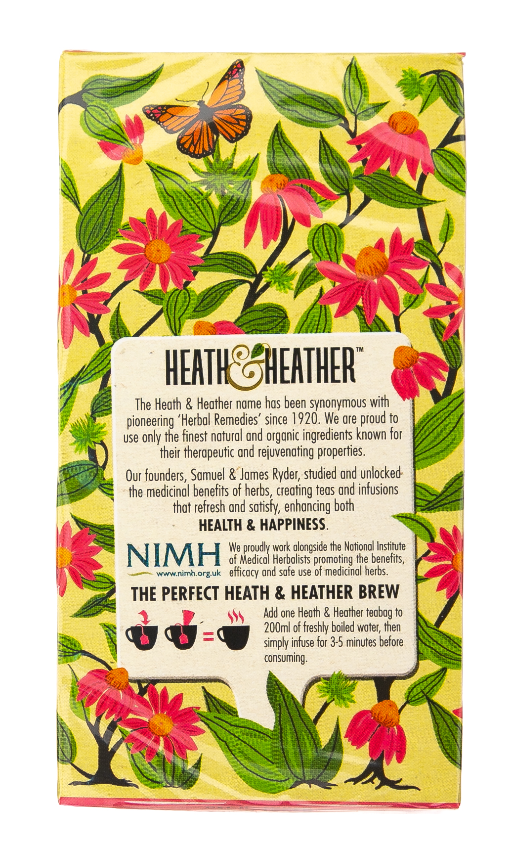 Хиз энд Хизер Напиток травяной Эхинацея  Органик  20 пак. (Heath & Heather, Organics) Хиз энд Хизер Напиток травяной Эхинацея  Органик  20 пак. (Heath & Heather, Organics) фото 4