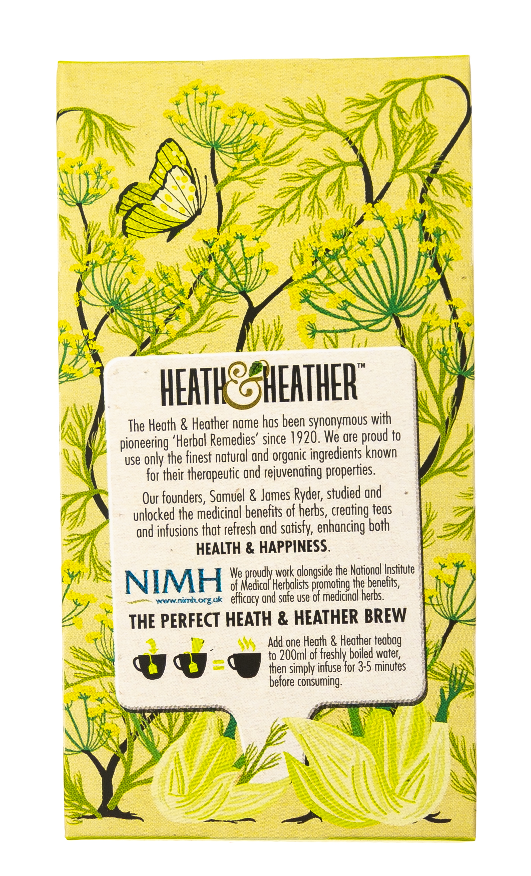 Хиз энд Хизер Напиток травяной Фенхель  Органик  20 пак. (Heath & Heather, Organics) фото 4