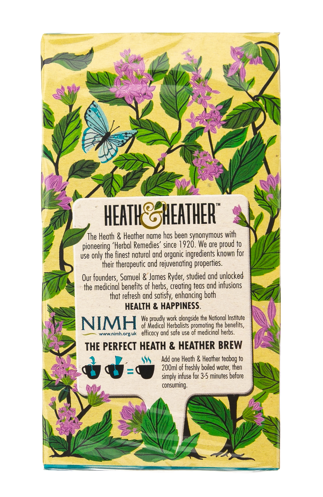 Хиз энд Хизер Напиток травяной Мята перечная Органик  20 пак. (Heath & Heather, Organics) фото 3