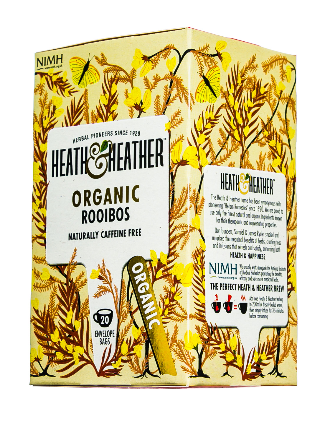 Хиз энд Хизер Напиток травяной Ройбуш Органик   20 пак. в ин. упак. (Heath & Heather, Antioxidance) фото 2