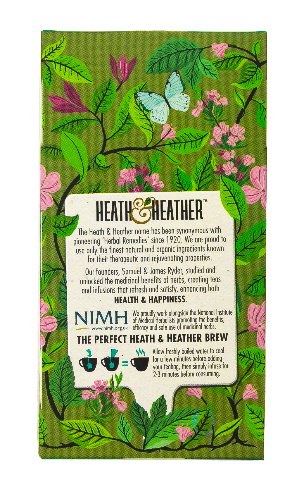 Хиз энд Хизер Чай Зеленый с марокканской мятой Органик 20 пак. (Heath & Heather, Green Tea) фото 4