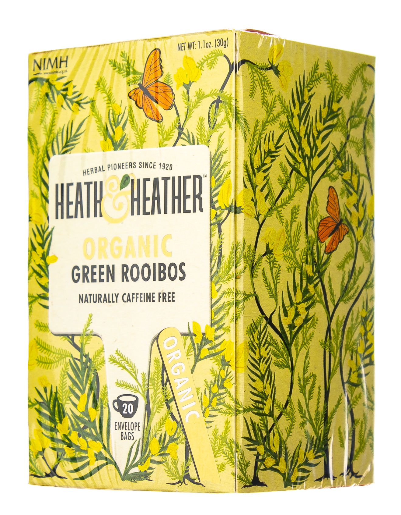 Хиз энд Хизер Чай Зеленый с медом манука Органик 20 пак. (Heath & Heather, Green Tea) фото 10