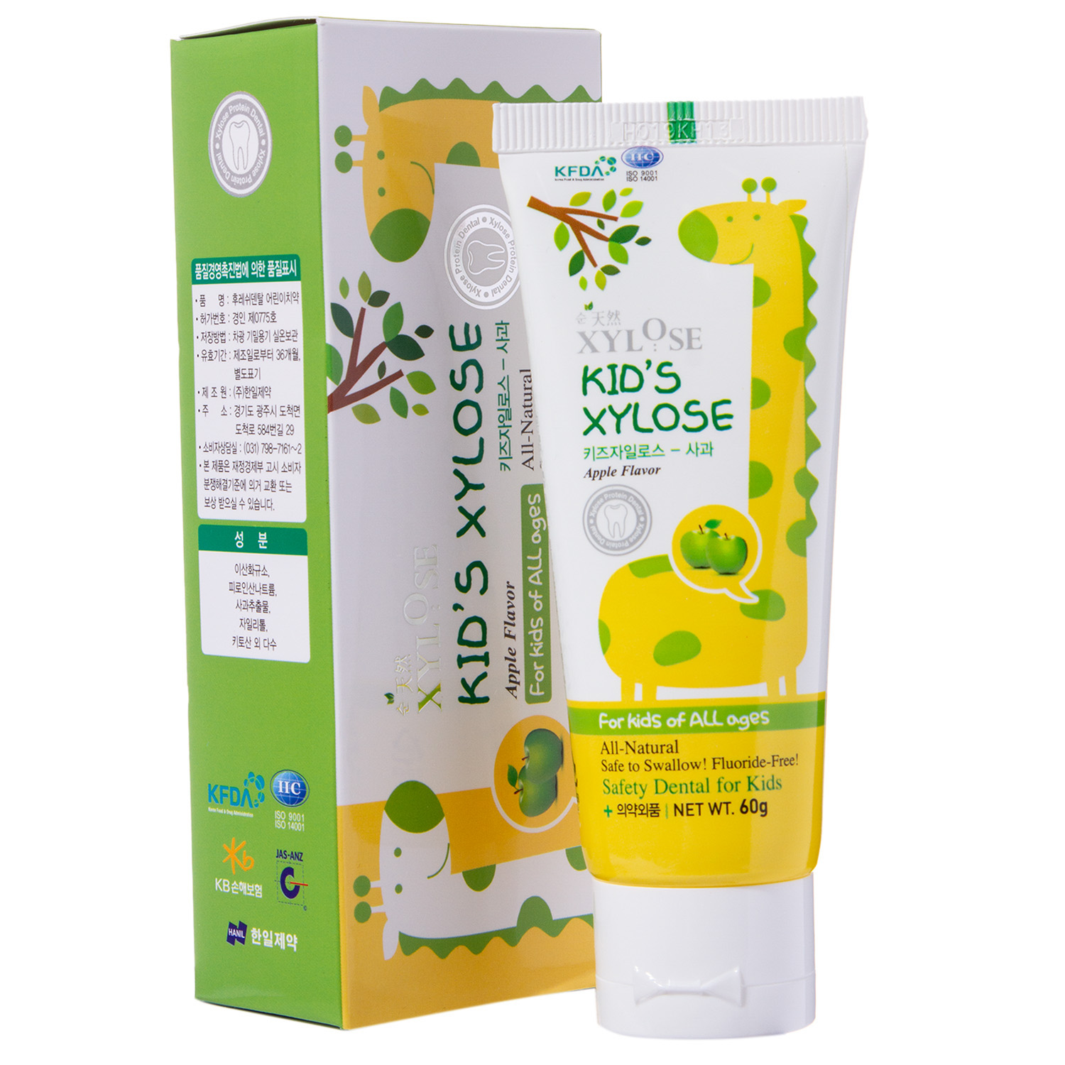 

Hanil Зубная паста с экстрактом яблока для детей Xylose Kid's Xylose Apple, 60 г (Hanil, Уход за полостью рта/), Уход за полостью рта/