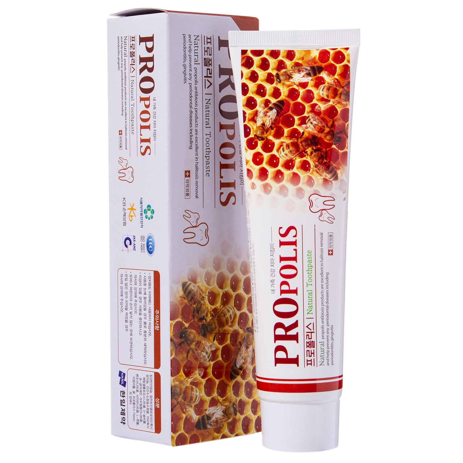 Ханил Зубная паста  c прополисом (маточное молочко) 'Natural Bee Q' 180 гр (Hanil, Уход за полостью рта) фото 1