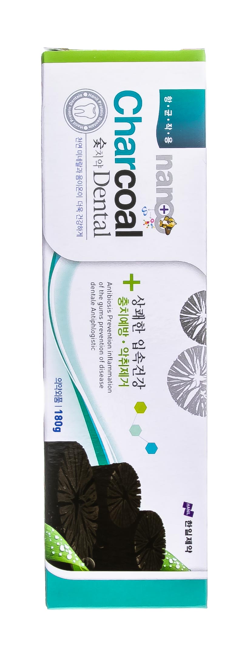 Ханил Зубная паста с серебром и бамбуковым углем 'Charcoal Dental' 180 г (Hanil, Уход за полостью рта/) фото 1