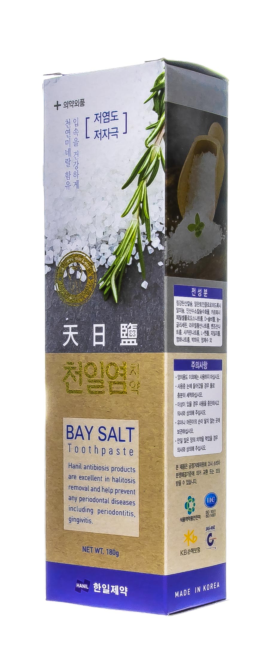 Ханил Зубная паста c  морской солью 'Bay salt' 180 г (Hanil, Уход за полостью рта) фото 2