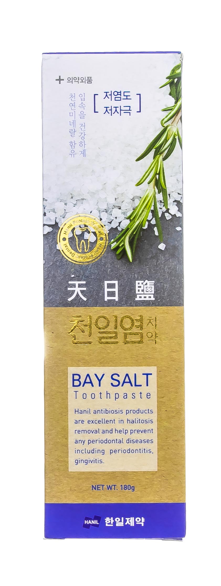 Ханил Зубная паста c  морской солью 'Bay salt' 180 г (Hanil, Уход за полостью рта) фото 4