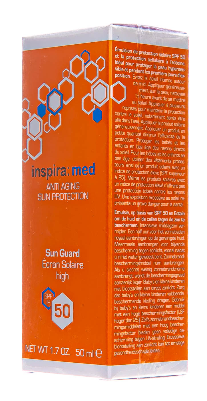 Инспира Косметикс Солнцезащитная эмульсия Sun Guard SPF 50, 50 мл (Inspira Cosmetics, Sun Line) фото 2