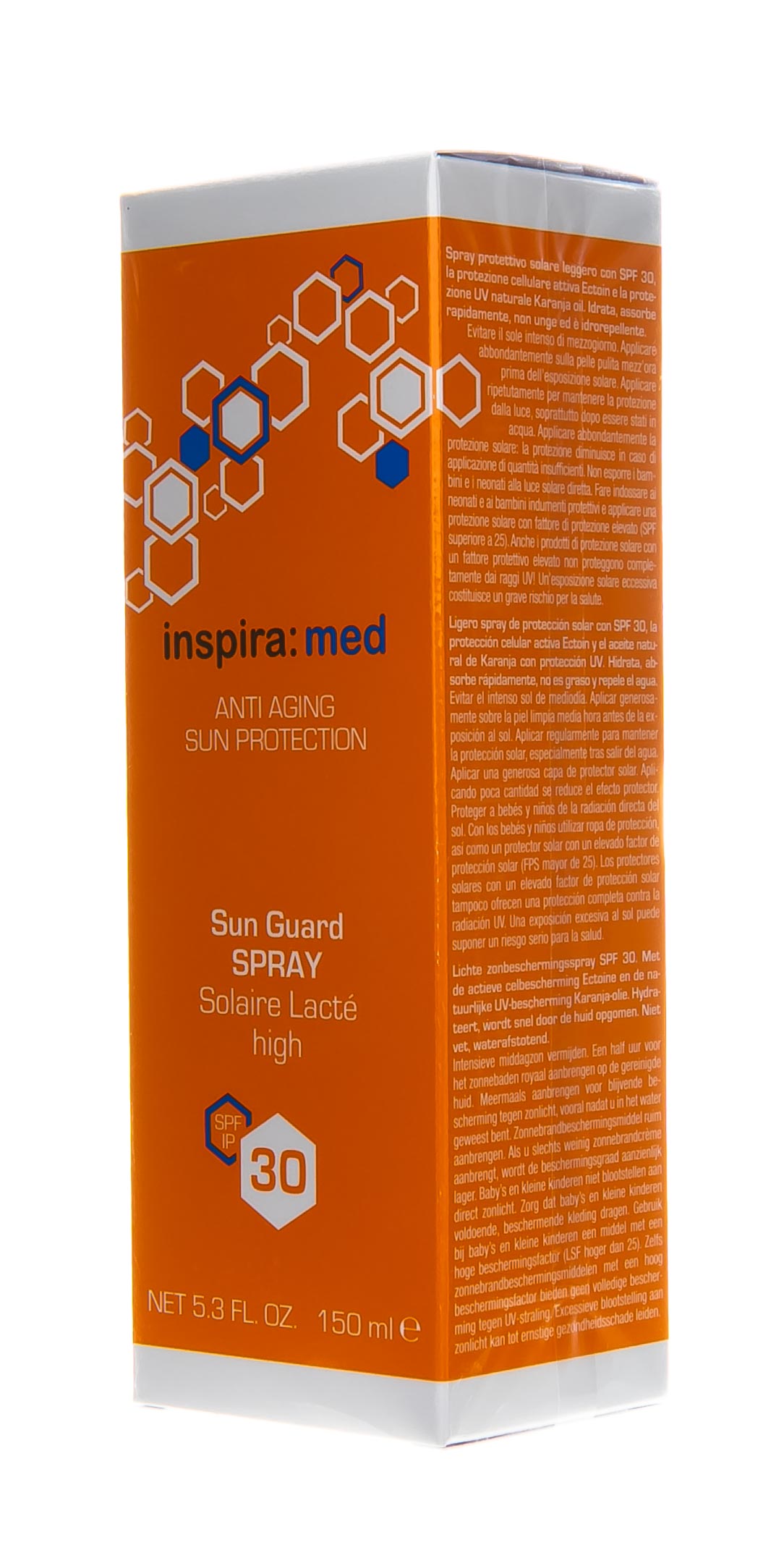 Инспира Косметикс Солнцезащитный лосьон-спрей SPF 30 Sun Guard Spray, 150 мл (Inspira Cosmetics, Inspira Med) фото 2