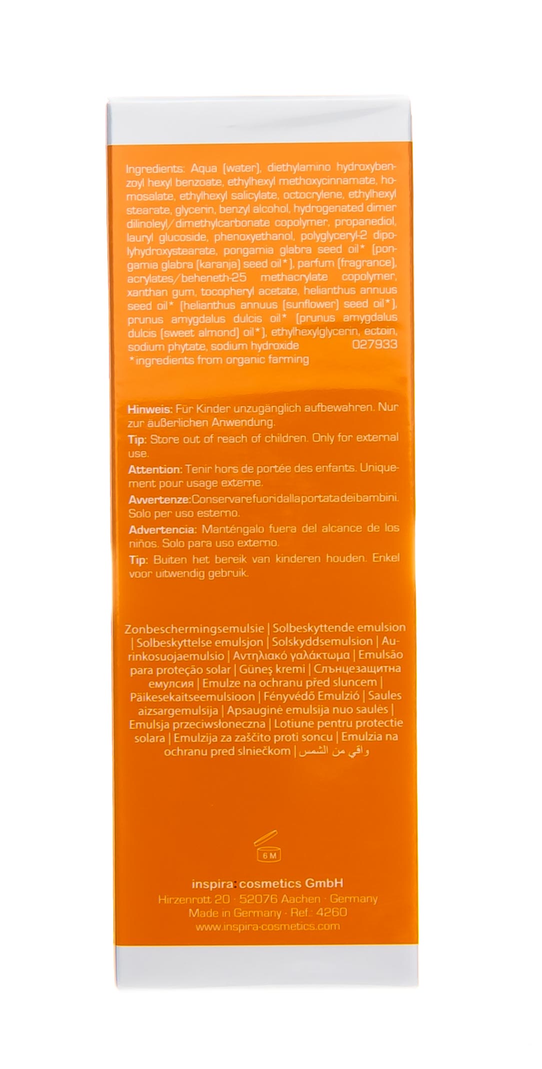 Инспира Косметикс Солнцезащитный лосьон-спрей SPF 30 Sun Guard Spray, 150 мл (Inspira Cosmetics, Inspira Med) фото 4