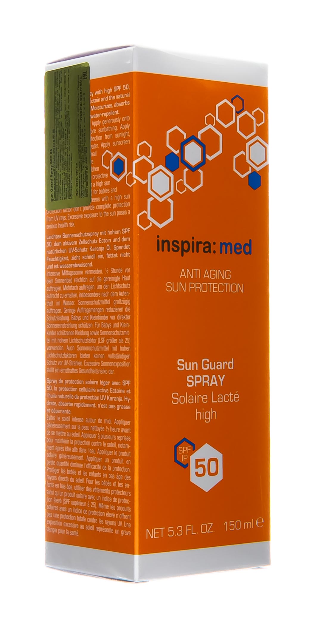 Инспира Косметикс Солнцезащитный лосьон-спрей SPF 50 Sun Guard Spray, 150 мл (Inspira Cosmetics, Inspira Med) Инспира Косметикс Солнцезащитный лосьон-спрей SPF 50 Sun Guard Spray, 150 мл (Inspira Cosmetics, Inspira Med) фото 2