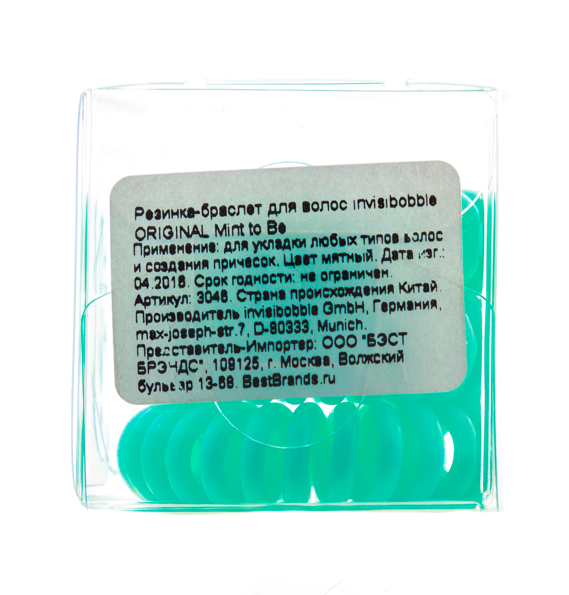 Инвизибабл Резинка для волос Mint to Be, Мятный 3 шт. (Invisibobble, Original) фото 1