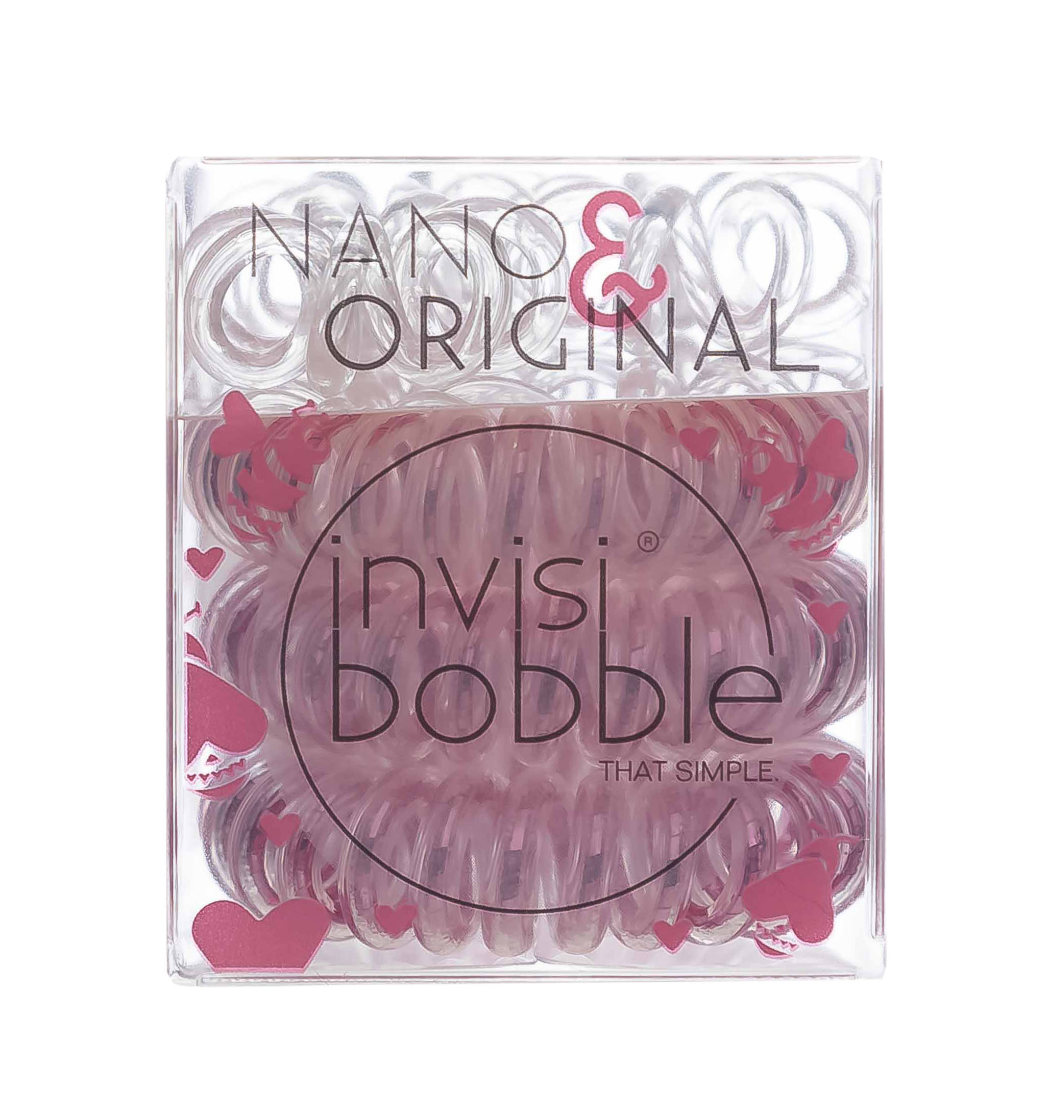 Инвизибабл Набор резинок для волос Bee Mine розовое золото/прозрачный (Invisibobble, Наборы) фото 1