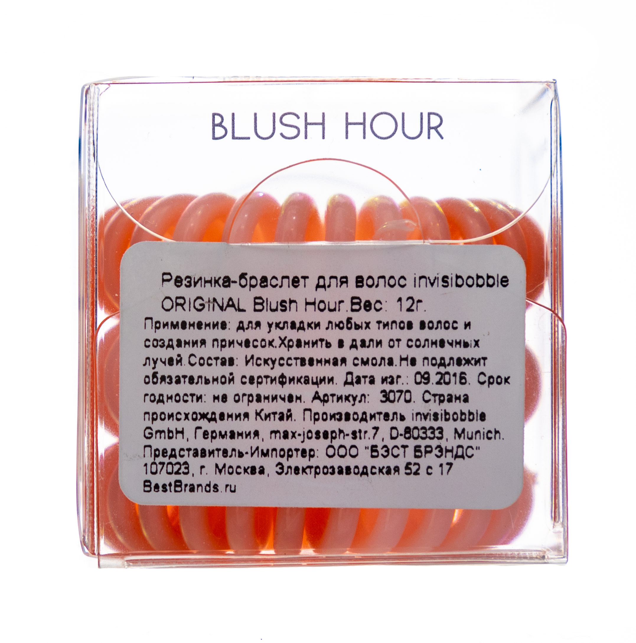 Инвизибабл Резинка-браслет для волос Blush Hour нежно-розовый (Invisibobble, Original) фото 4