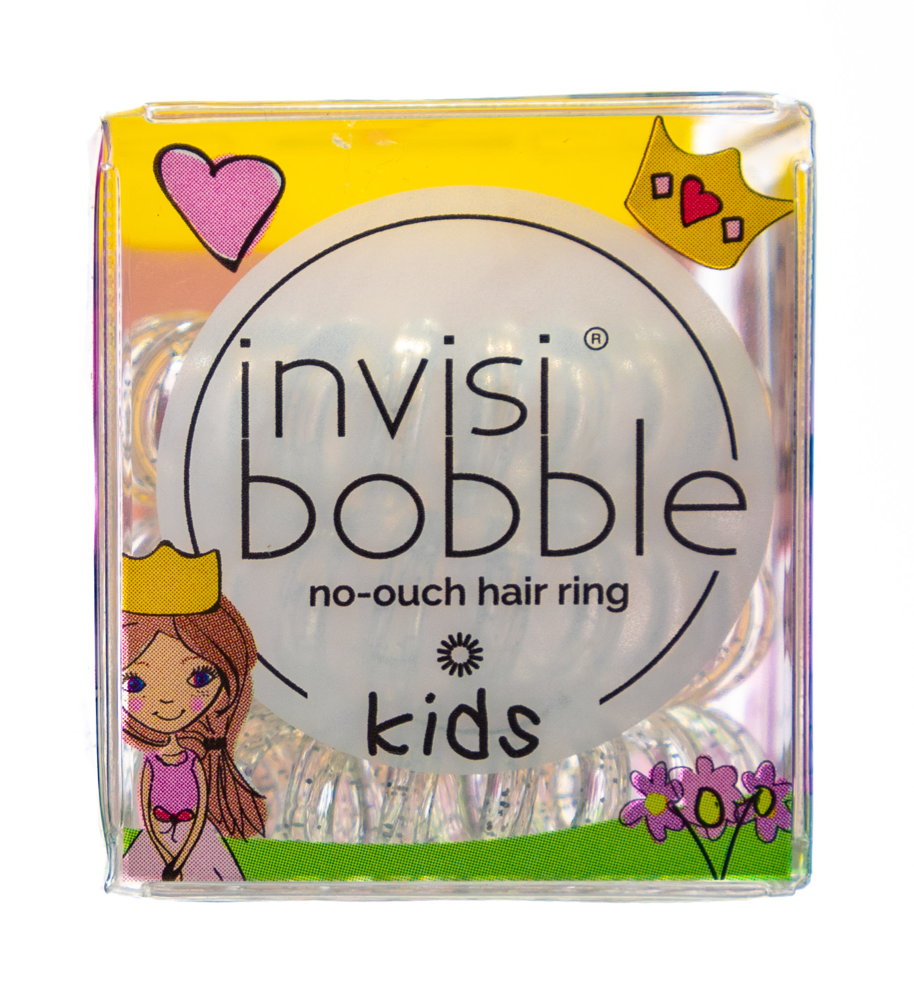 Инвизибабл Резинка для волос Kids princess sparkle прозрачная с блёстками (Invisibobble, Kids) фото 1