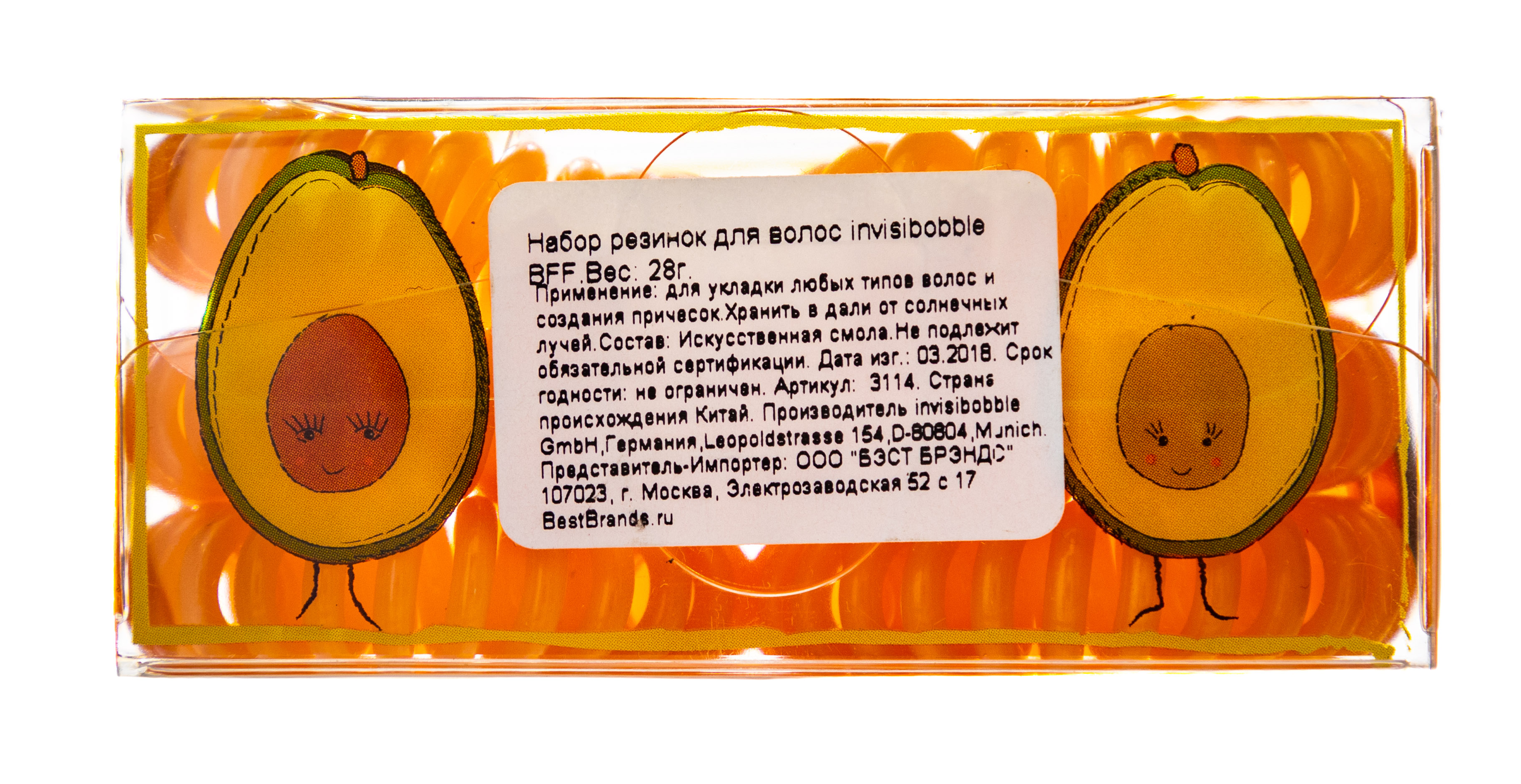 Инвизибабл Набор резинок для волос BFF персиковый (Invisibobble, Наборы) фото 4