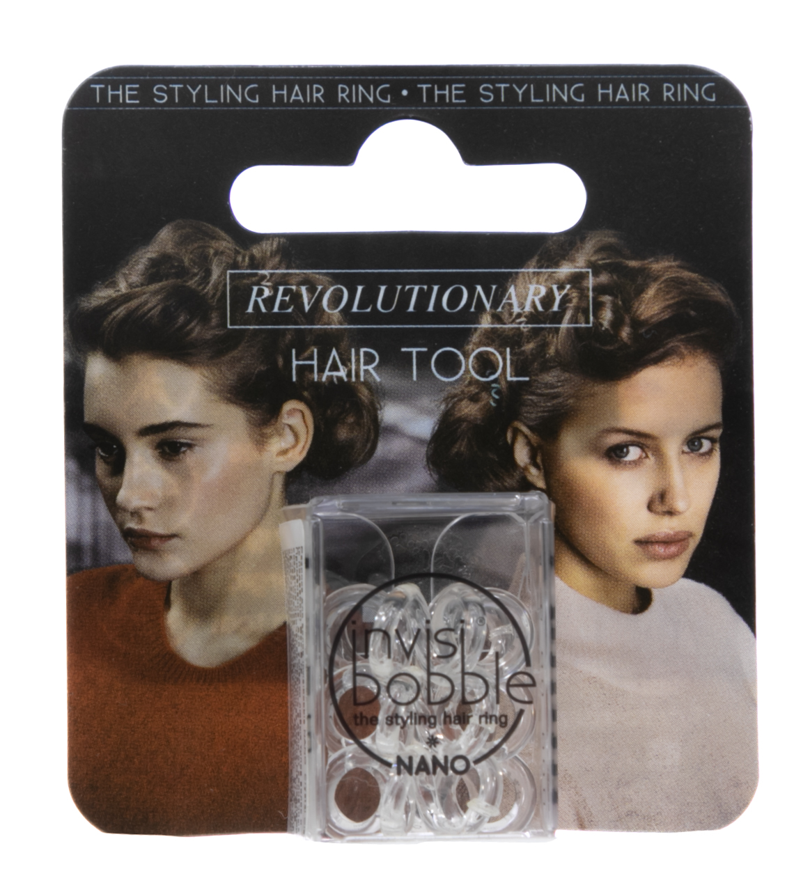 Инвизибабл Резинка для волос Pretzel Brown (с подвесом) коричневый 3 шт. (Invisibobble, Nano) фото 1