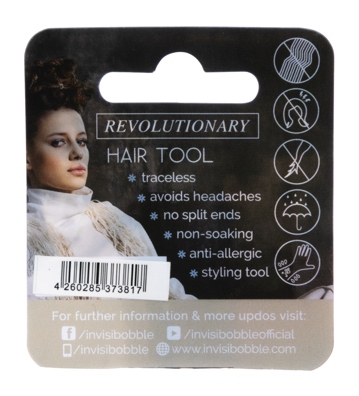 Инвизибабл Резинка для волос Crystal Clear (с подвесом) прозрачный 3 шт. (Invisibobble, Nano) Инвизибабл Резинка для волос Crystal Clear (с подвесом) прозрачный 3 шт. (Invisibobble, Nano) фото 2