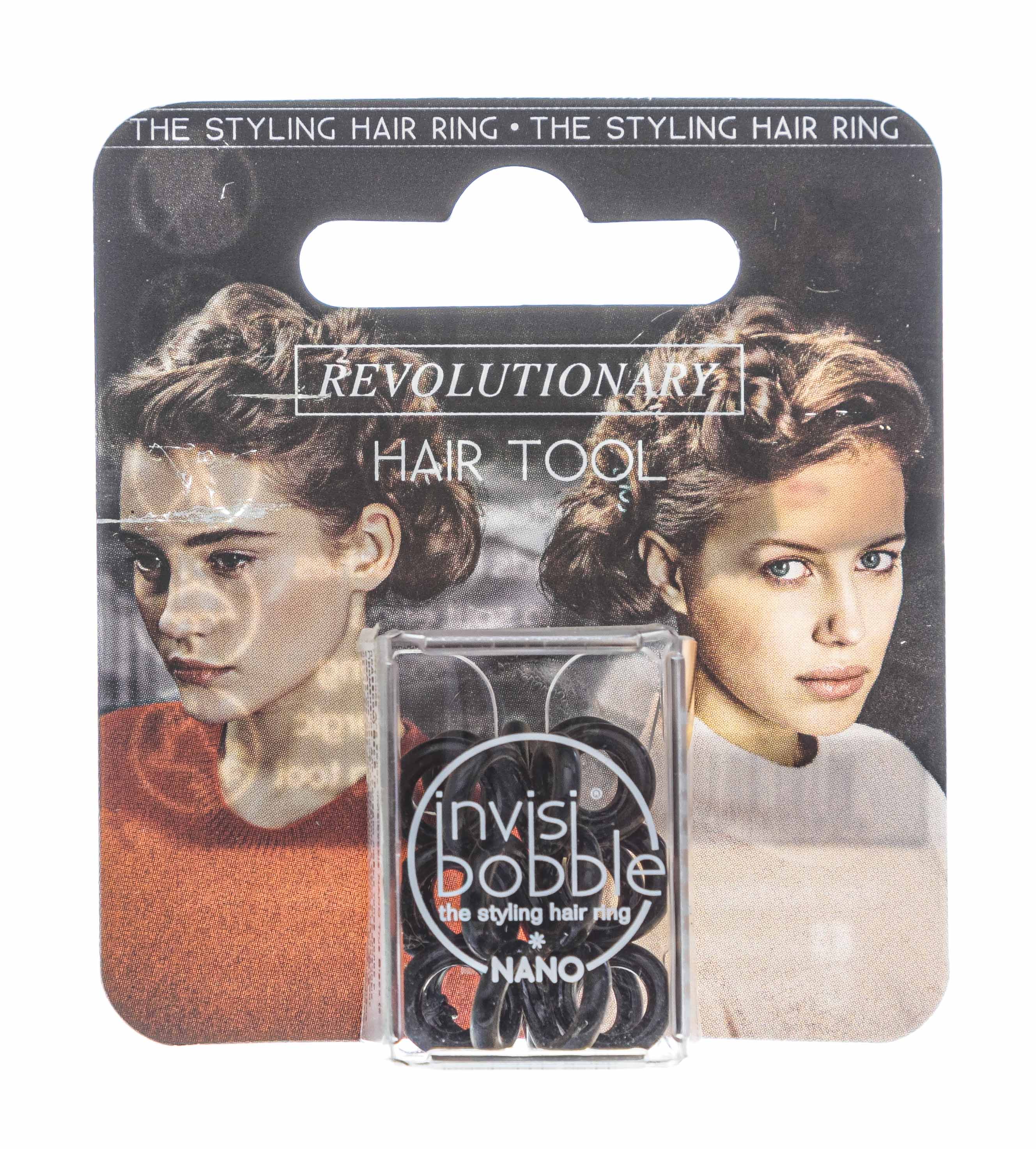 Инвизибабл Резинка для волос True Black (с подвесом) черный 3 шт. (Invisibobble, Nano) Инвизибабл Резинка для волос True Black (с подвесом) черный 3 шт. (Invisibobble, Nano) фото 1