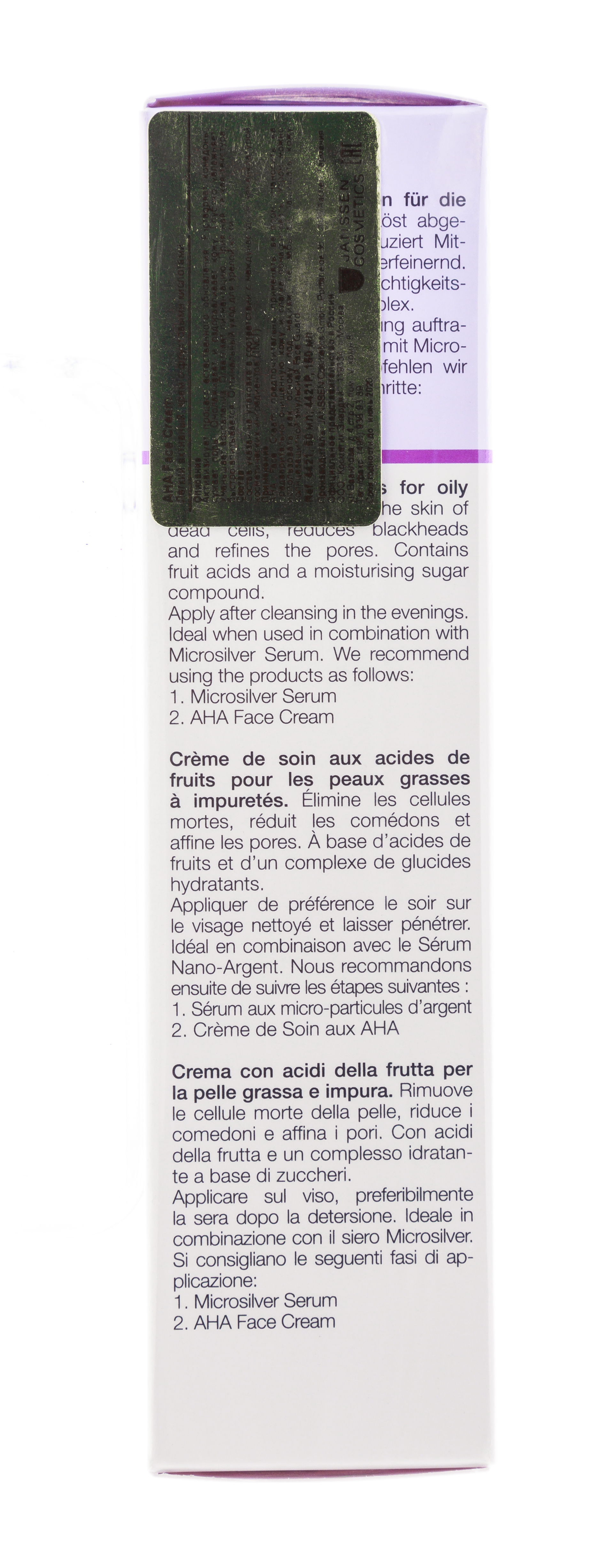 Янсен Косметикс Крем с фруктовыми кислотами AHA Face Cream, 50 мл (Janssen Cosmetics, Oily skin) Янсен Косметикс Крем с фруктовыми кислотами AHA Face Cream, 50 мл (Janssen Cosmetics, Oily skin) фото 5