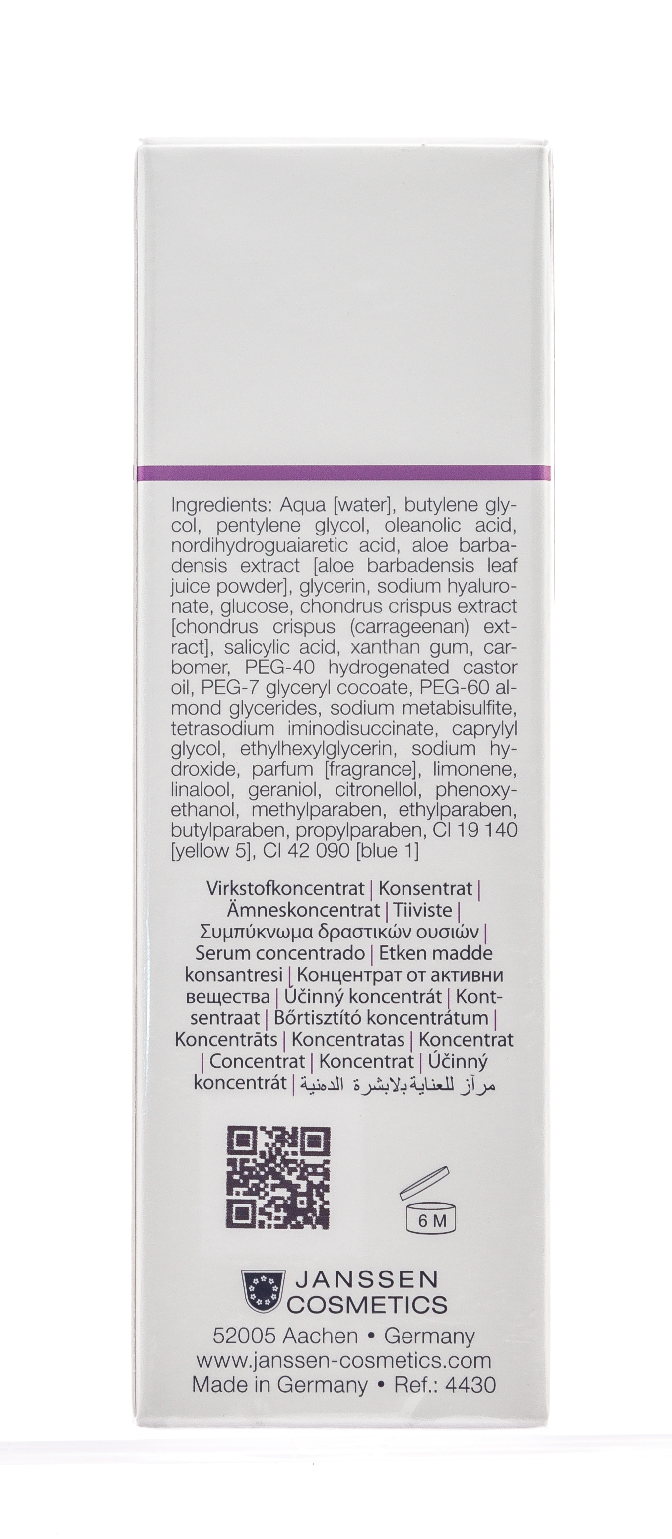 Янсен Косметикс Нормализующий концентрат для жирной кожи Normalizing Skin Complex, 30 мл (Janssen Cosmetics, Oily skin) фото 3