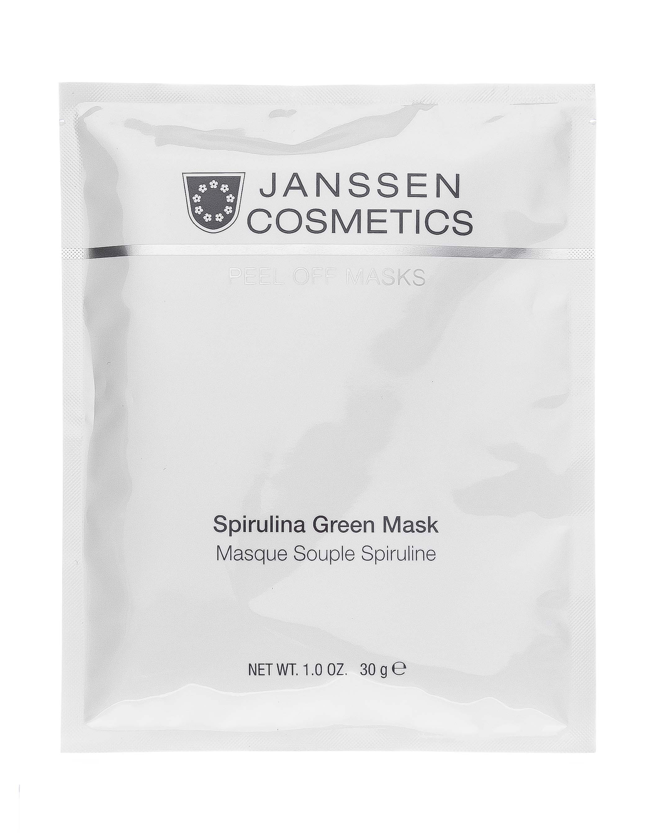Янсен Косметикс Зеленая моделирующая маска со спирулиной Spirulina Green Mask 30 г (Janssen Cosmetics, Peel off masks) фото 1