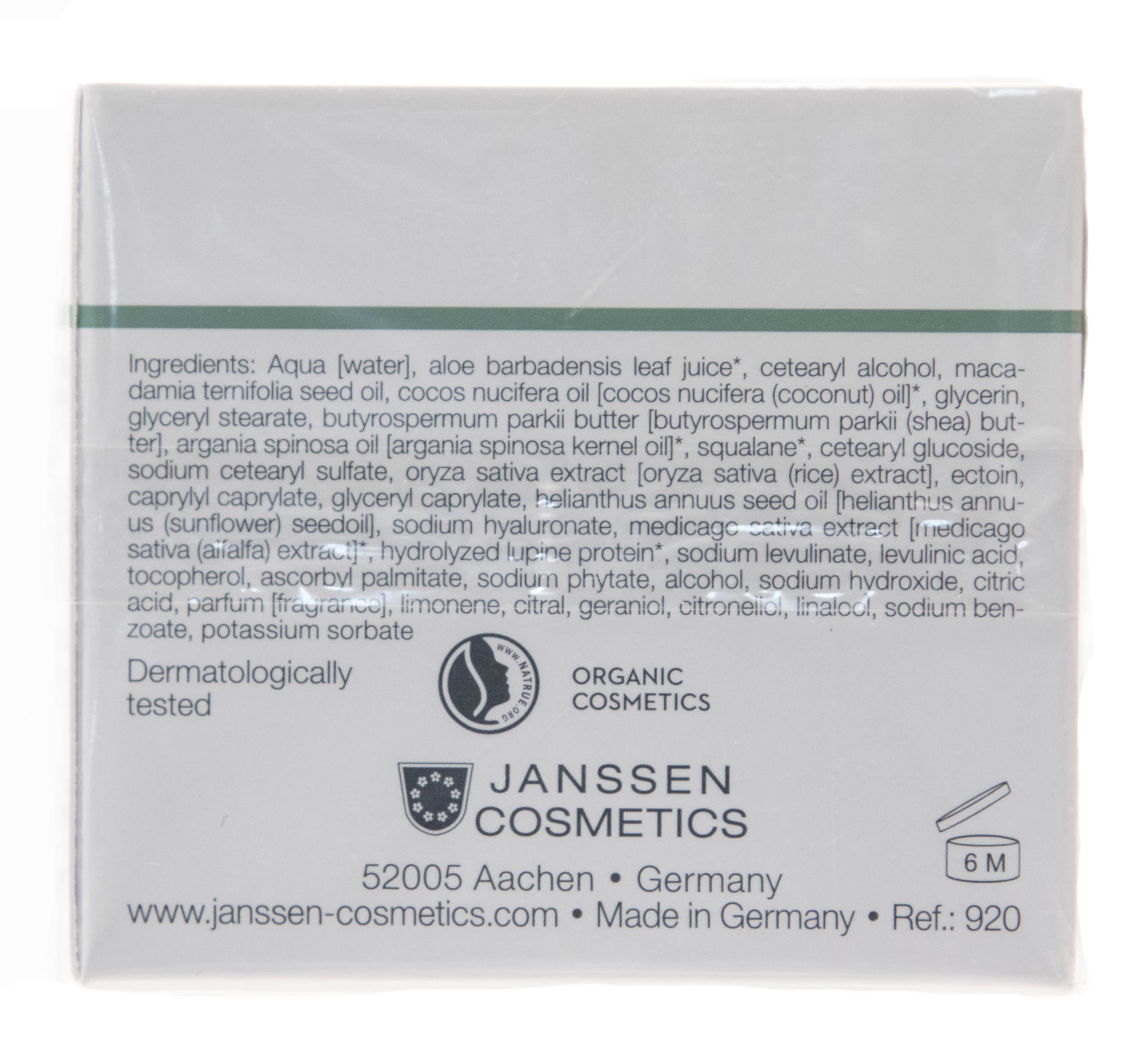 Янсен Косметикс Обогощенный увлажняющий лифтинг-крем 50 мл (Janssen Cosmetics, Organics) Янсен Косметикс Обогощенный увлажняющий лифтинг-крем 50 мл (Janssen Cosmetics, Organics) фото 1