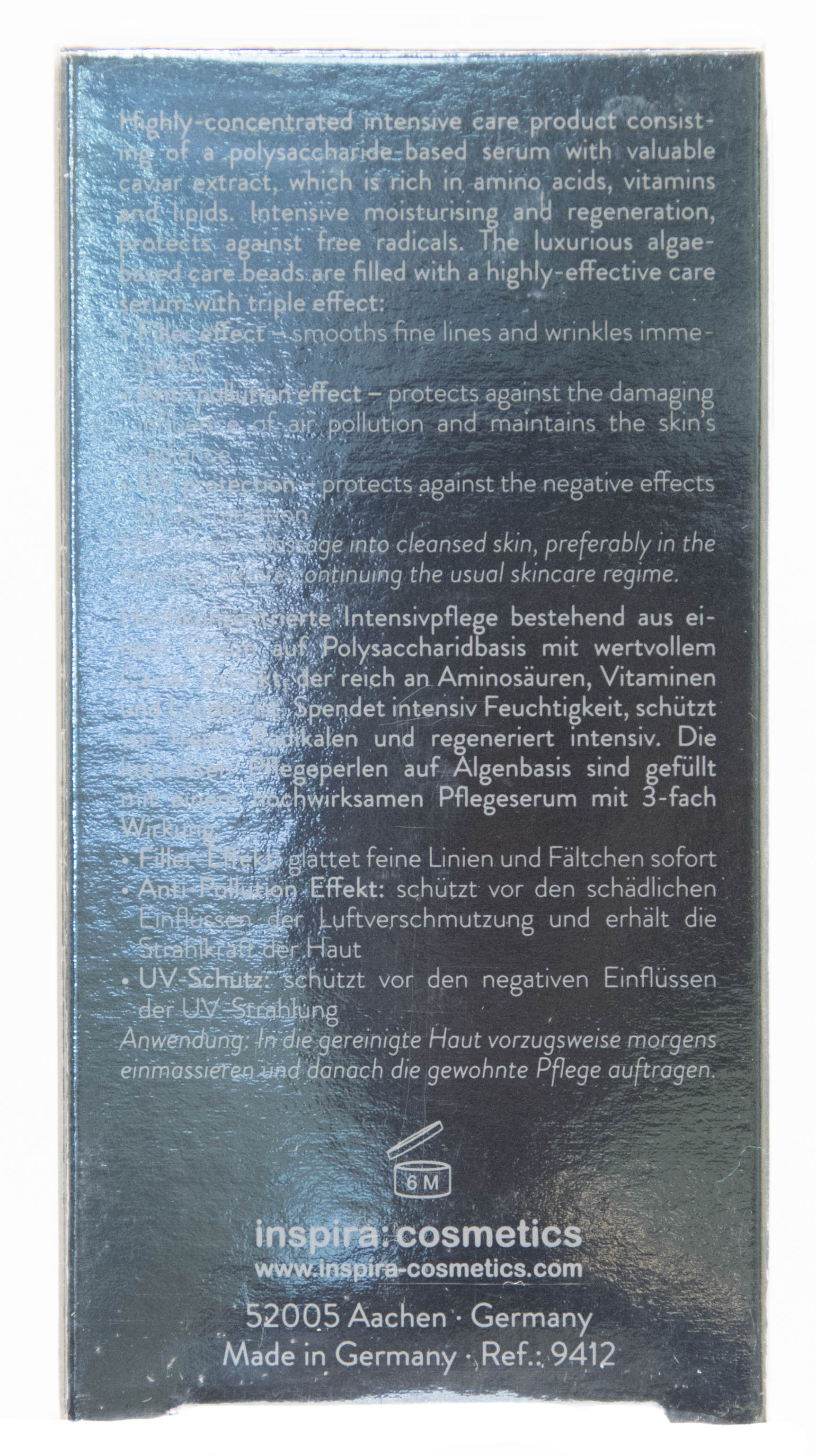 Инспира Косметикс Сыворотка с экстрактом икры для глубокого восстановления и питания кожи “Магические сферы”, 30 мл (Inspira Cosmetics, Skin Accents) фото 2