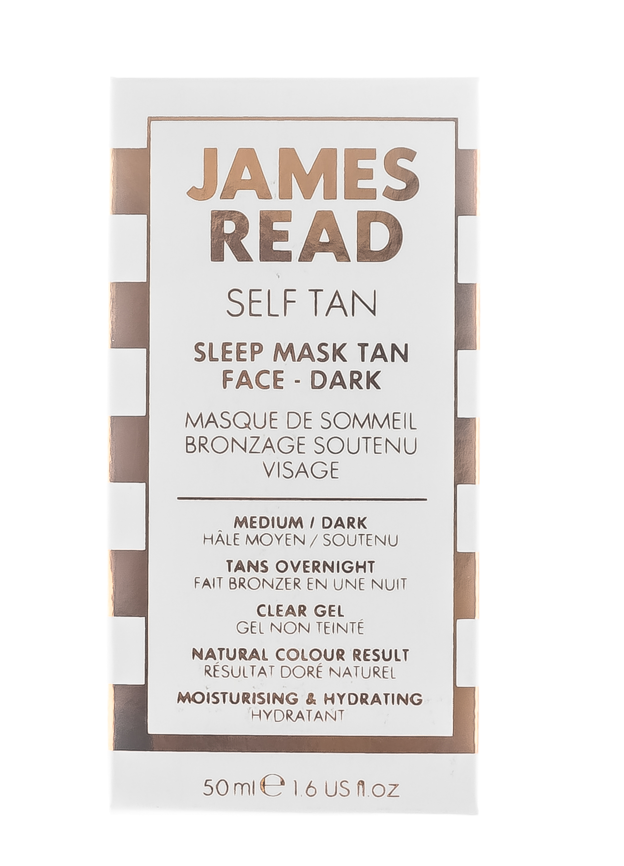 James Read Ночная маска для лица уход и загар темная Sleep Mask Tan Go Darker Face, 50 мл. фото