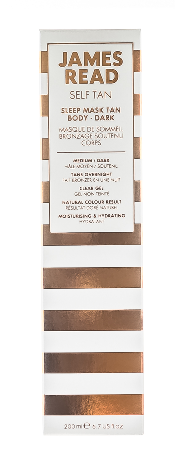 James Read Ночная маска для тела уход и загар темная Sleep Mask Tan Go Darker Body, 200 мл. фото