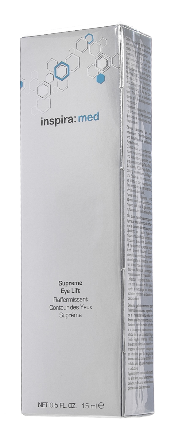 Инспира Косметикс Укрепляющий лифтинг-гель для контура глаз Supreme eye lift, 15 мл (Inspira Cosmetics, Inspira Med) фото 2