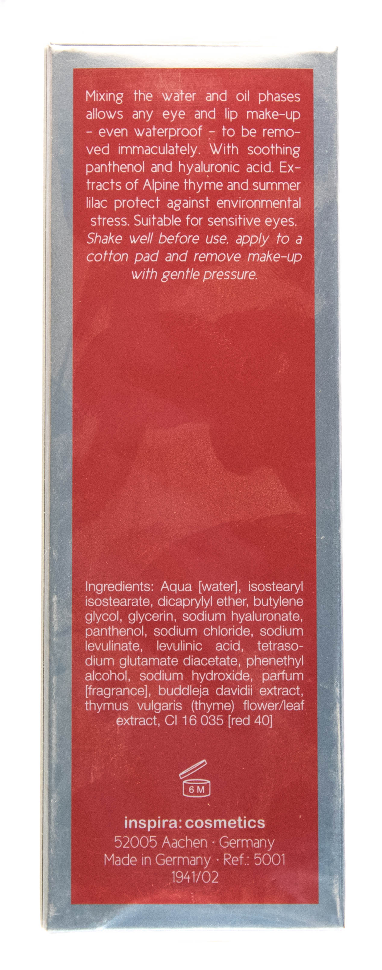 Инспира Косметикс Двухфазный лосьон для снятия макияжа Super Soft Eye Make Up Remover Bi Phase, 100 мл (Inspira Cosmetics, Inspira Absolue) фото 1