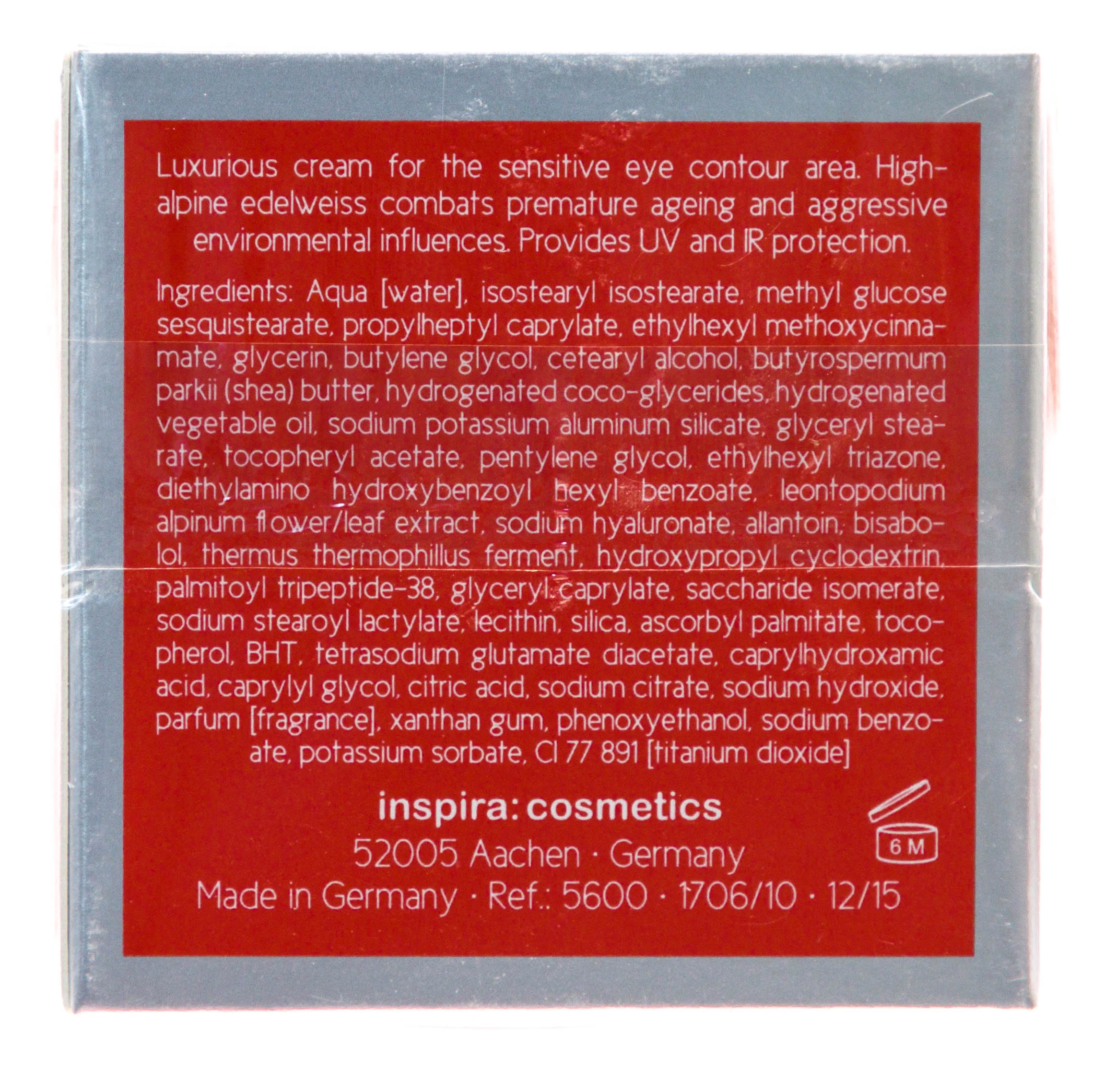 Инспира Косметикс Интенсивный крем-уход для кожи вокруг глаз Beautiful Eyes Cream, 15 мл (Inspira Cosmetics, Inspira Absolue) фото 2