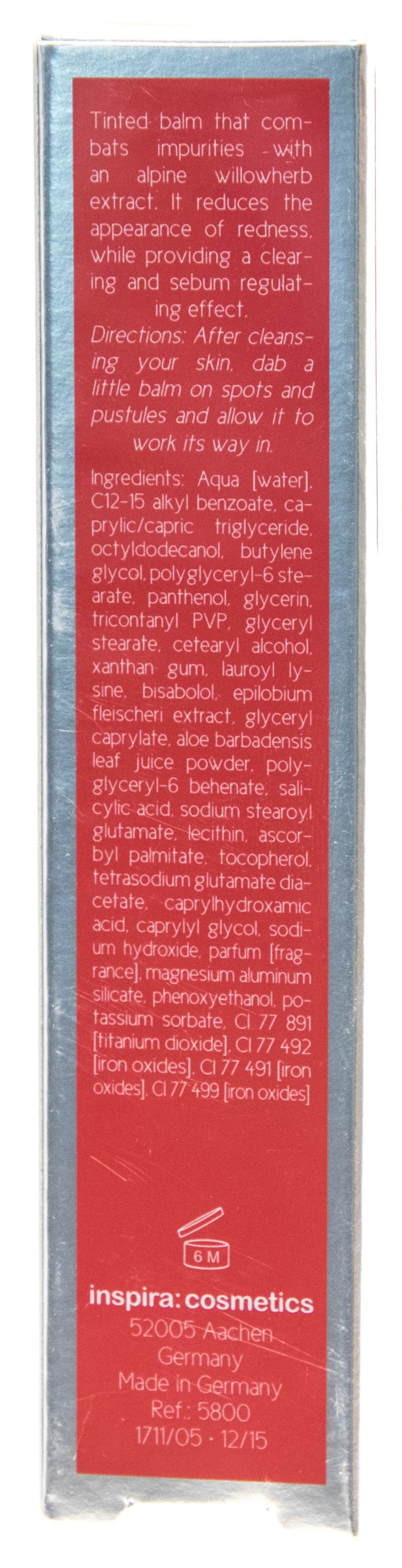 Инспира Косметикс Бальзам против акне с тонирующим эффектом 15 мл (Inspira Cosmetics, Inspira Absolue) фото 5