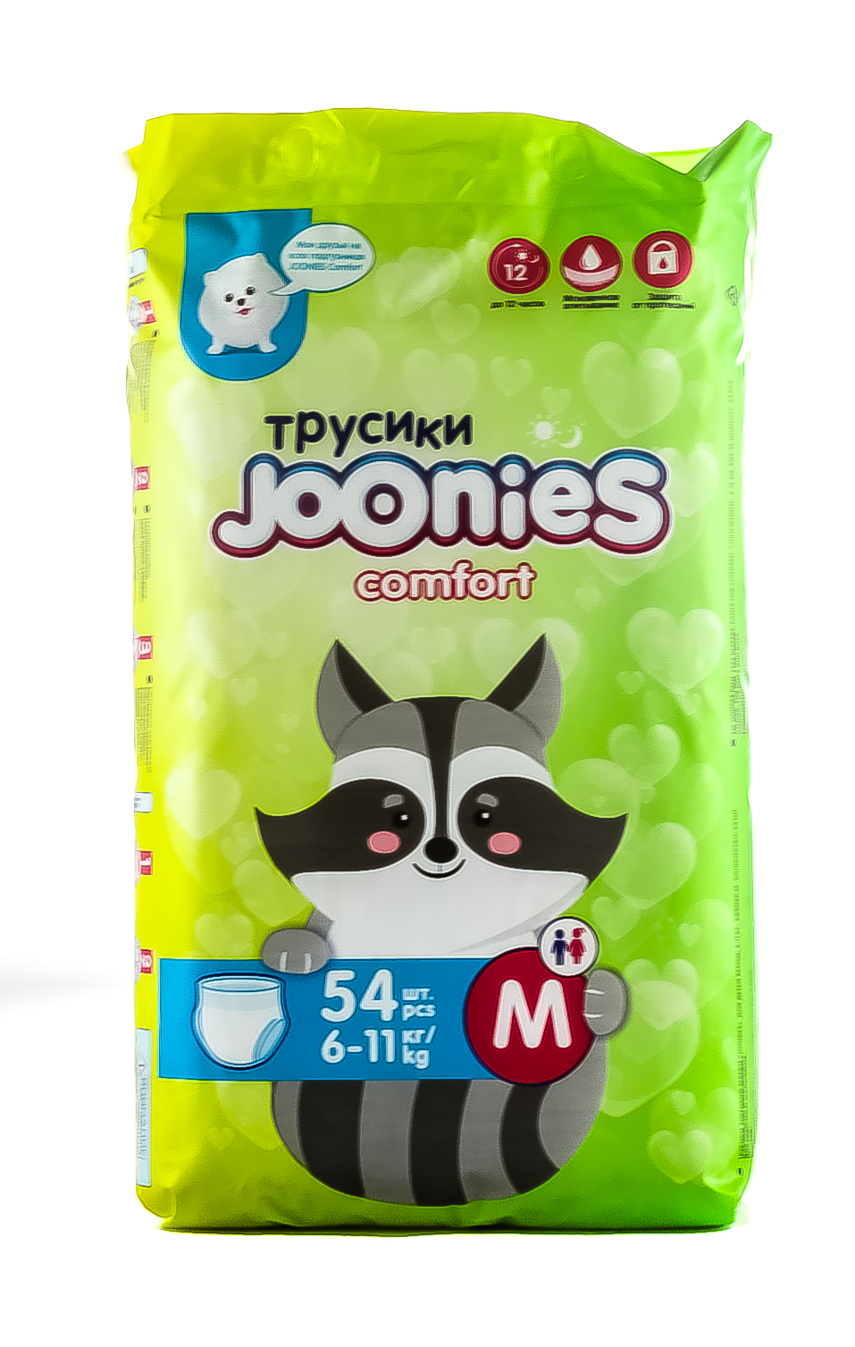 Джунис Подгузники-трусики размер M (6-11 кг), 54 шт (Joonies, Comfort) Джунис Подгузники-трусики размер M (6-11 кг), 54 шт (Joonies, Comfort) фото 1