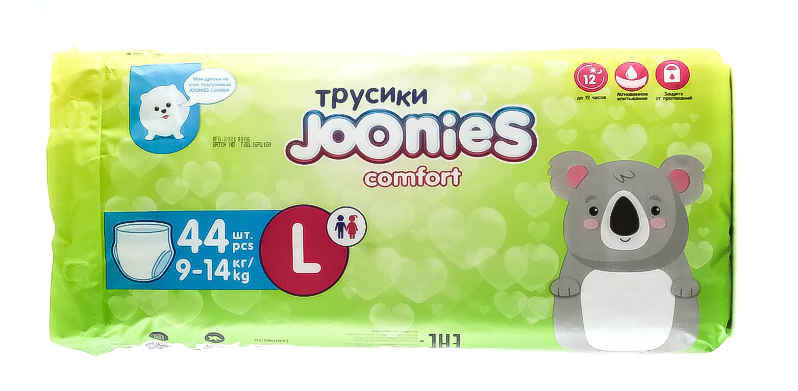 Джунис Подгузники-трусики Comfort размер L (9-14 кг), 44 шт (Joonies, Comfort) фото 1