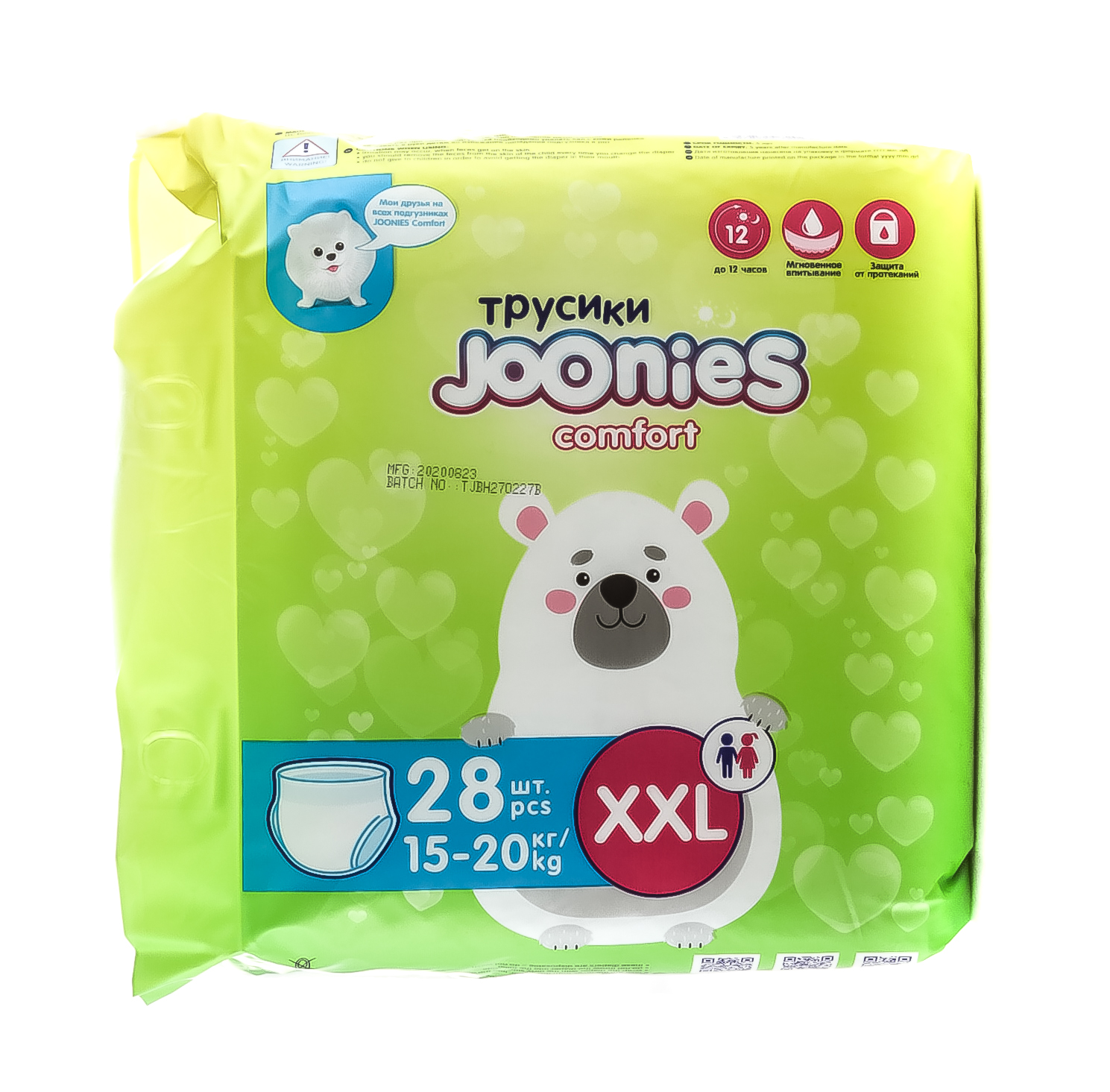 Джунис Подгузники-трусики размер XXL (15-20 кг), 28 шт (Joonies, Comfort) фото 1
