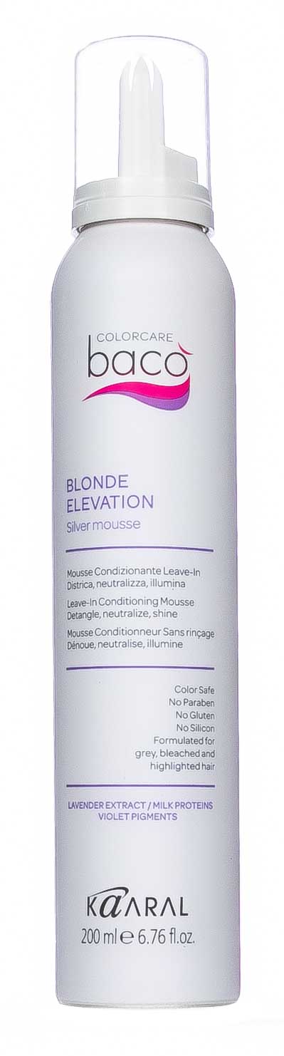 Каарал Несмываемый мусс-кондиционер Blonde Elevation Silver mousse, 200 мл (Kaaral, Baco) фото 1