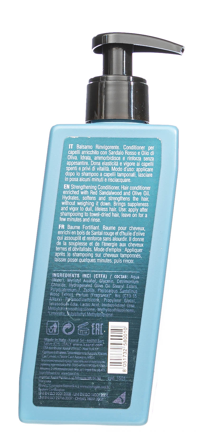 Каарал Укрепляющий кондиционер, 250 мл (Kaaral, Manniskan) фото 2